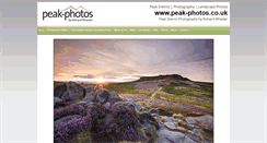 Desktop Screenshot of peak-photos.co.uk