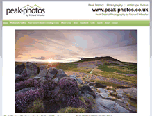 Tablet Screenshot of peak-photos.co.uk